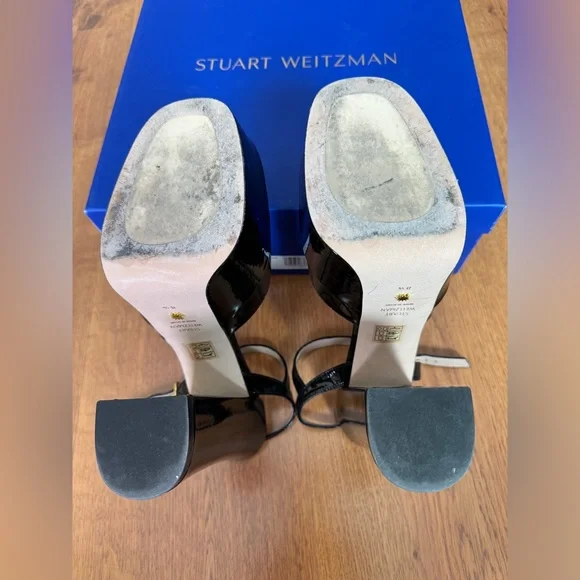 STUART WEITZMAN
New-Like Skyhigh patent-leather platform pumps - Picture 9 of 14